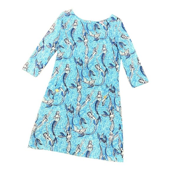 Lilly Pulitzer • Charlene Shift Dress Nice Tail ~ Mermaids 🧜🏼‍♀️ || Small - Picture 2 of 2